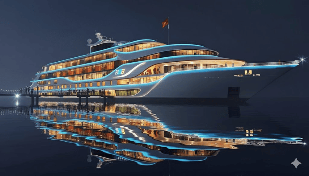 DHC Marina Cruise Restaurant where you can indulge fresh seafood and admire river’s breathtaking view